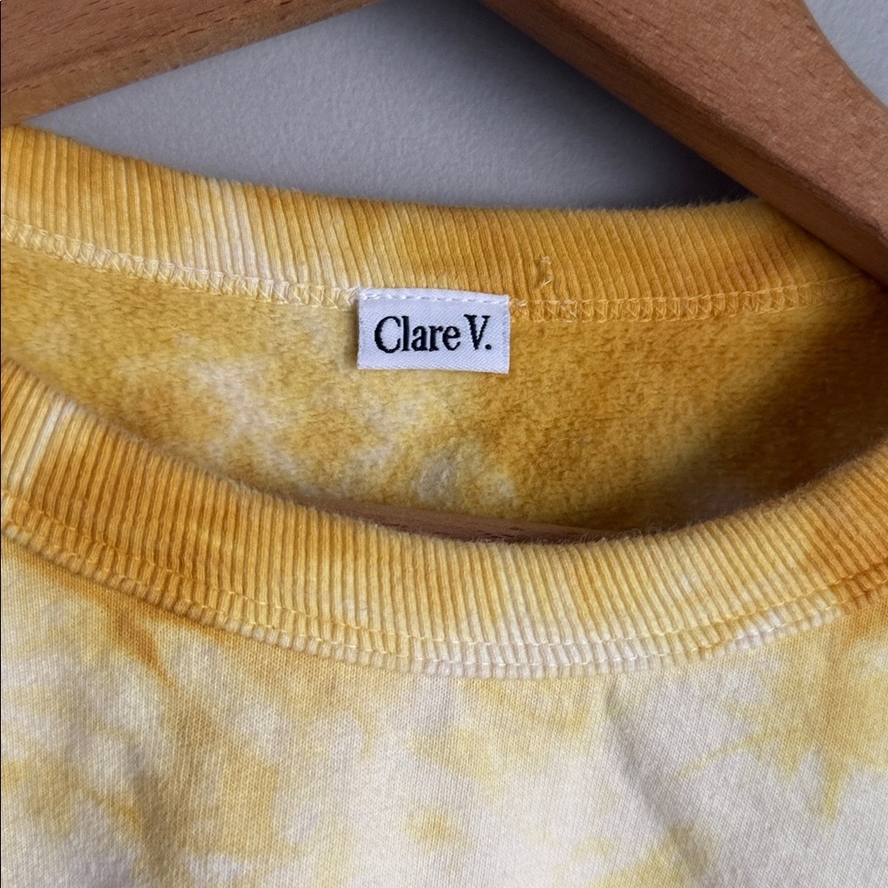Clare V Sunburst Tie-Dye Ruffle Sweatshirt - Picture 9 of 11